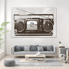 Stereo Broadcast by Hidden Moves on GIANT ART - white contemporary