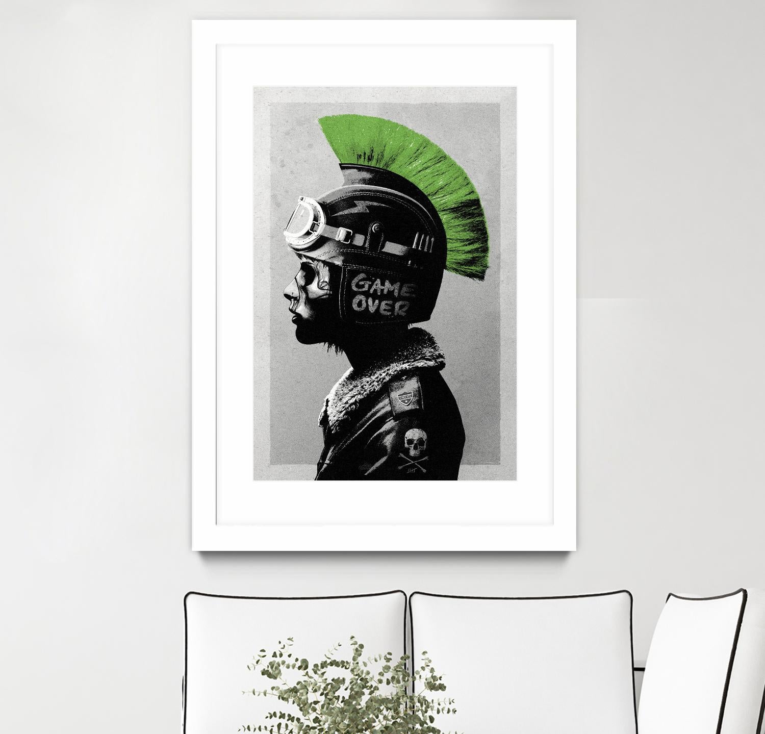 Chaotic Good by Hidden Moves on GIANT ART - green contemporary