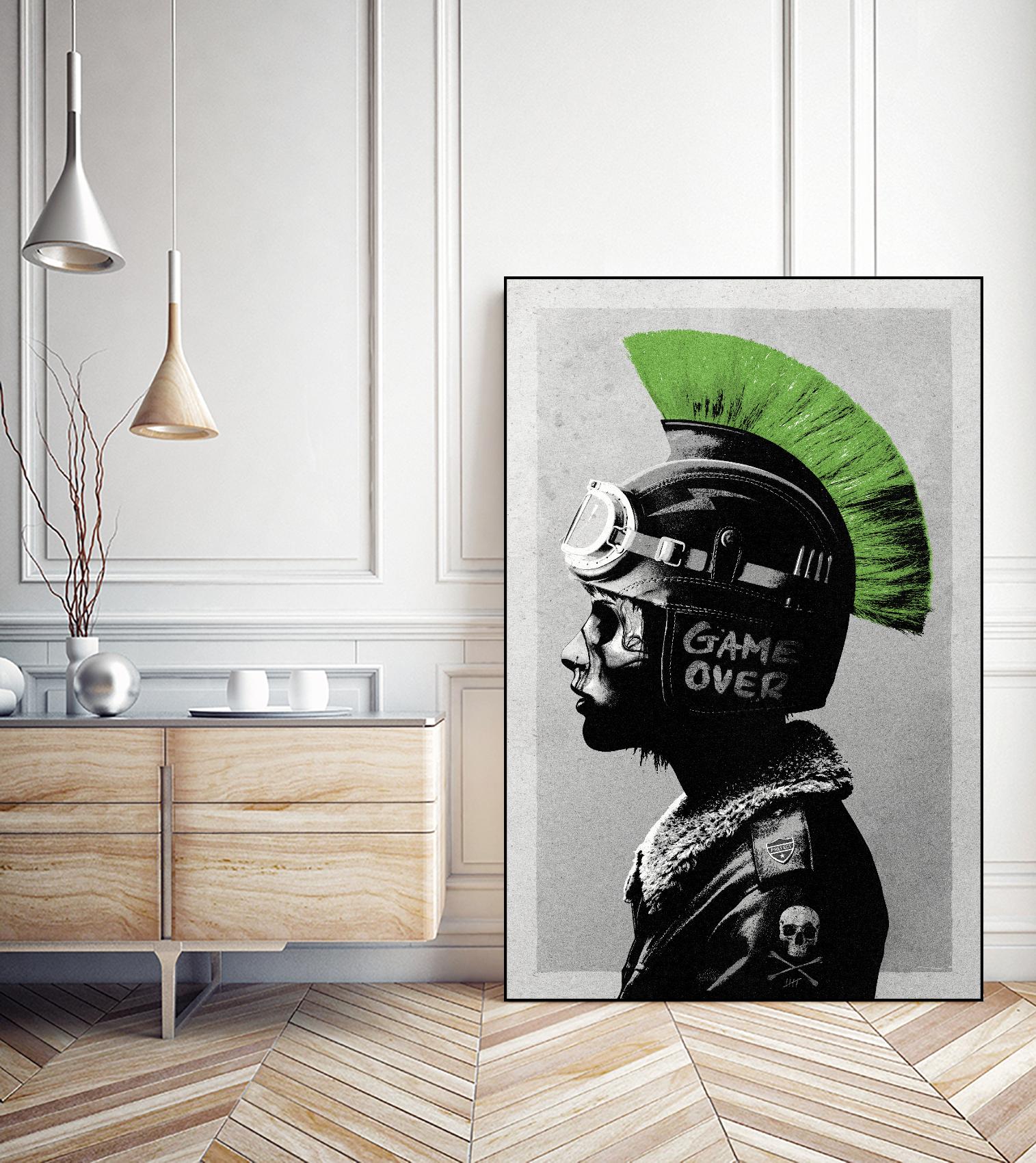Chaotic Good by Hidden Moves on GIANT ART - green contemporary