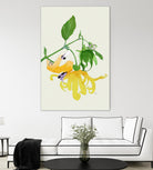 In the Garden Galaxy I by Jenny Iiz Rome on GIANT ART - beige botanical leaves