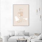 A mother and son  by Jenny Liz Rome on GIANT ART - beige art for kids women and child
