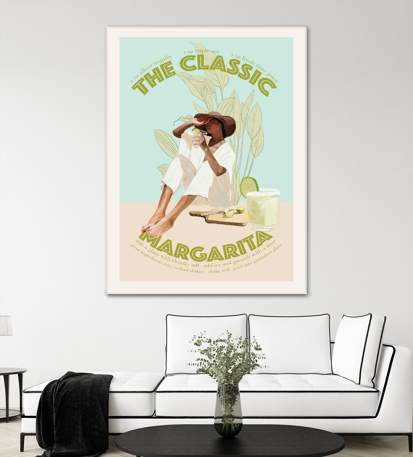 The Classic Margarita  by Jenny Liz  Rome on GIANT ART - mint figurative  cocktail 