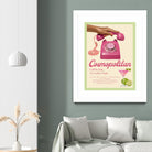 Cosmopolitan by Jenny Liz Rome on GIANT ART - pink typography drink 
