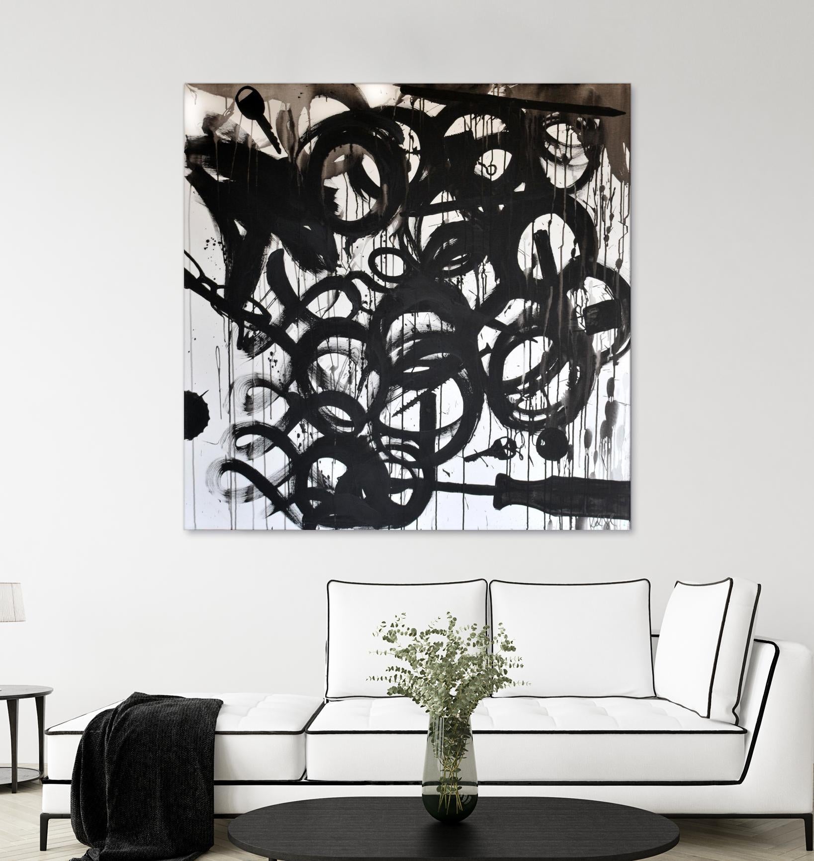 Junk Drawer by KenT Youngstrom  on GIANT ART - black and white  abstract