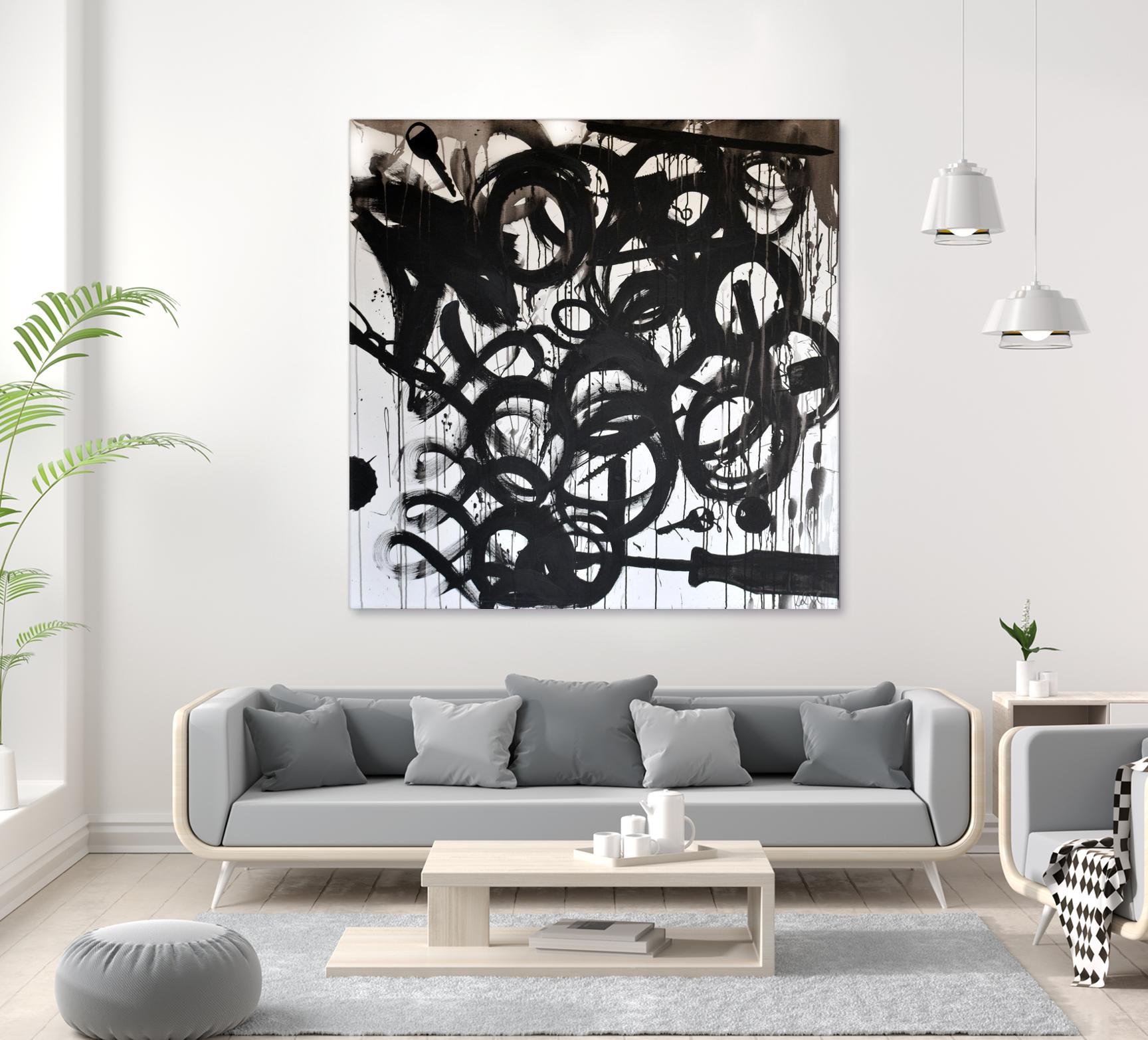 Junk Drawer by KenT Youngstrom  on GIANT ART - black and white  abstract