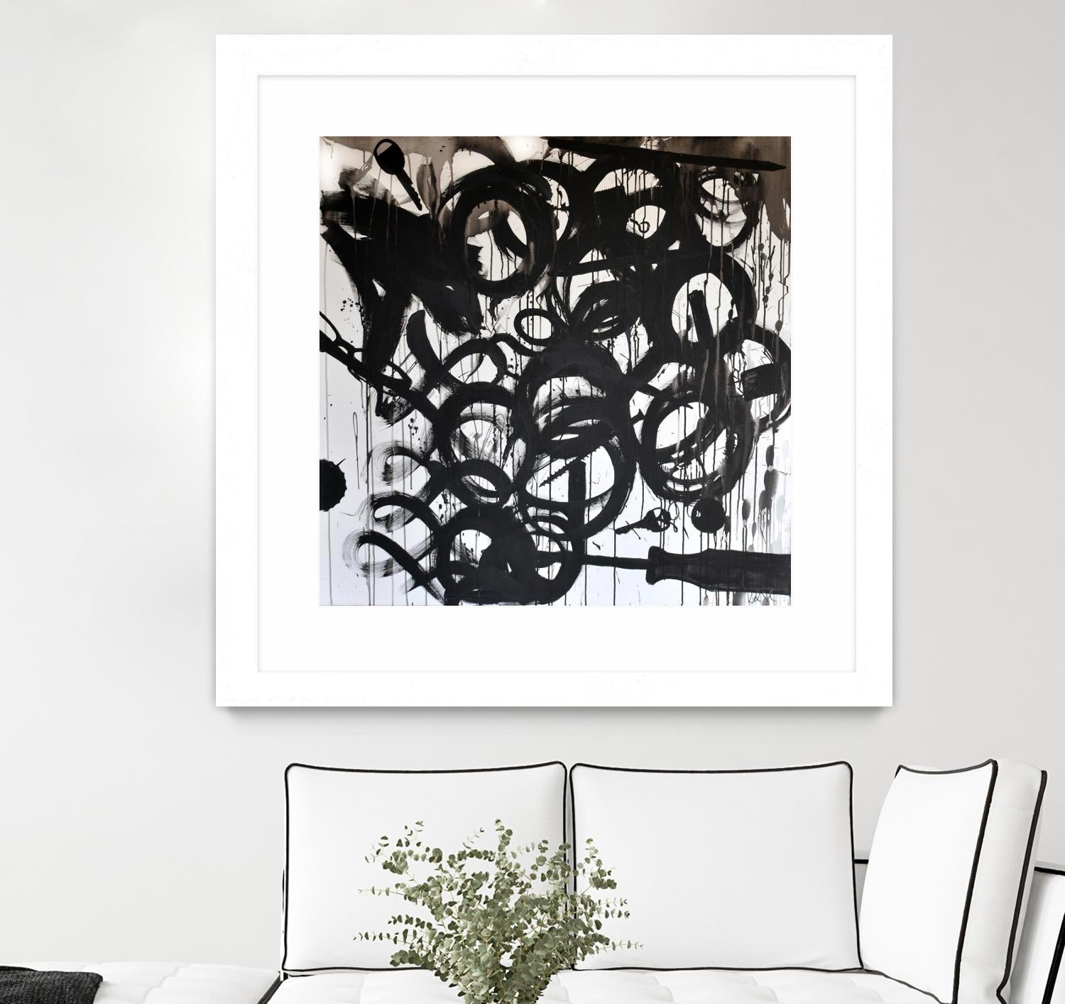 Junk Drawer by KenT Youngstrom  on GIANT ART - black and white  abstract