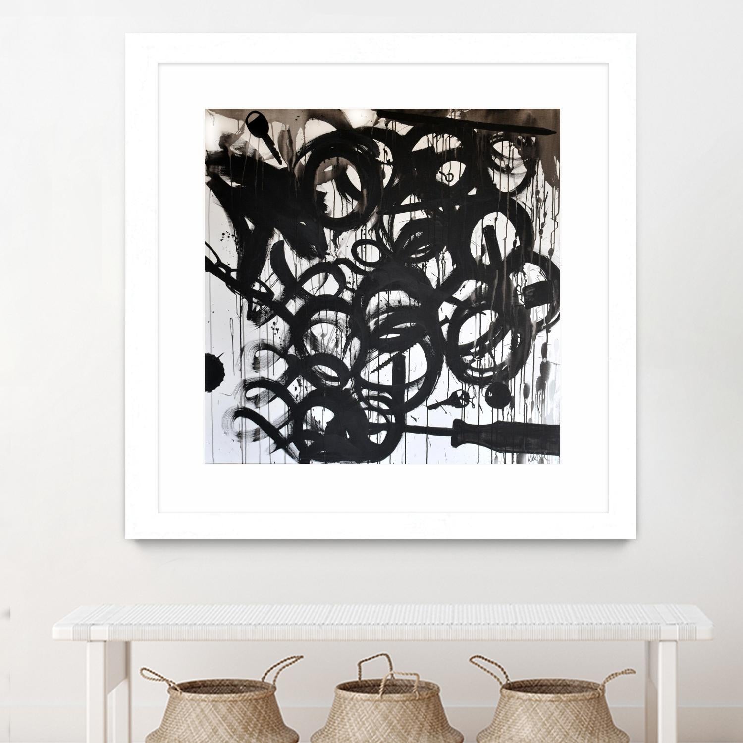 Junk Drawer by KenT Youngstrom  on GIANT ART - black and white  abstract