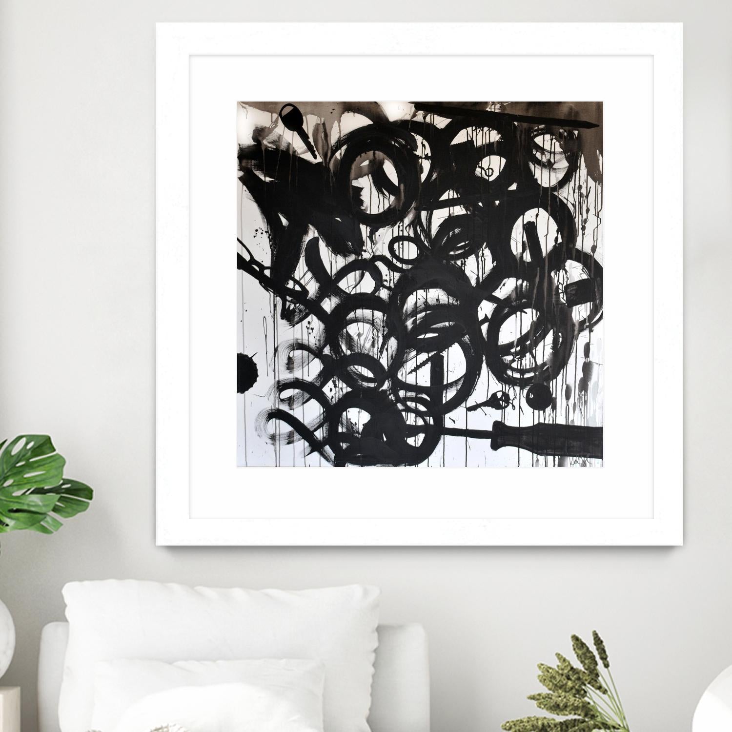 Junk Drawer by KenT Youngstrom  on GIANT ART - black and white  abstract