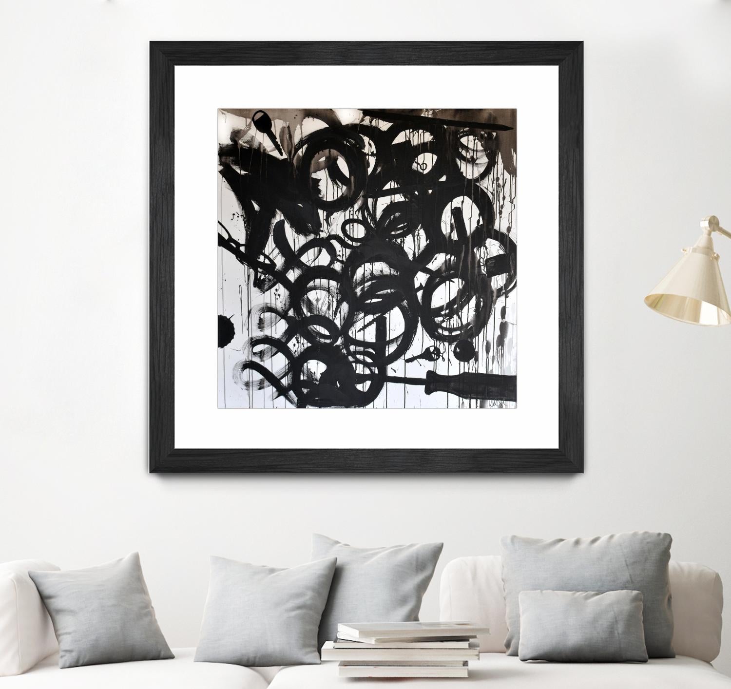 Junk Drawer by KenT Youngstrom  on GIANT ART - black and white  abstract