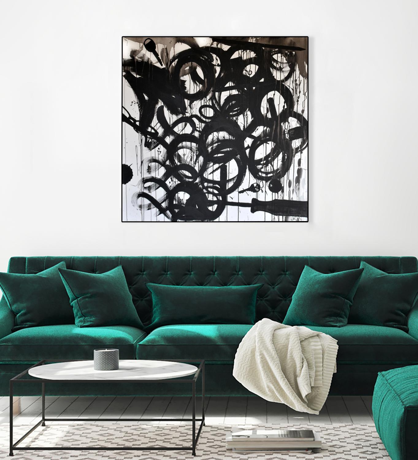 Junk Drawer by KenT Youngstrom  on GIANT ART - black and white  abstract