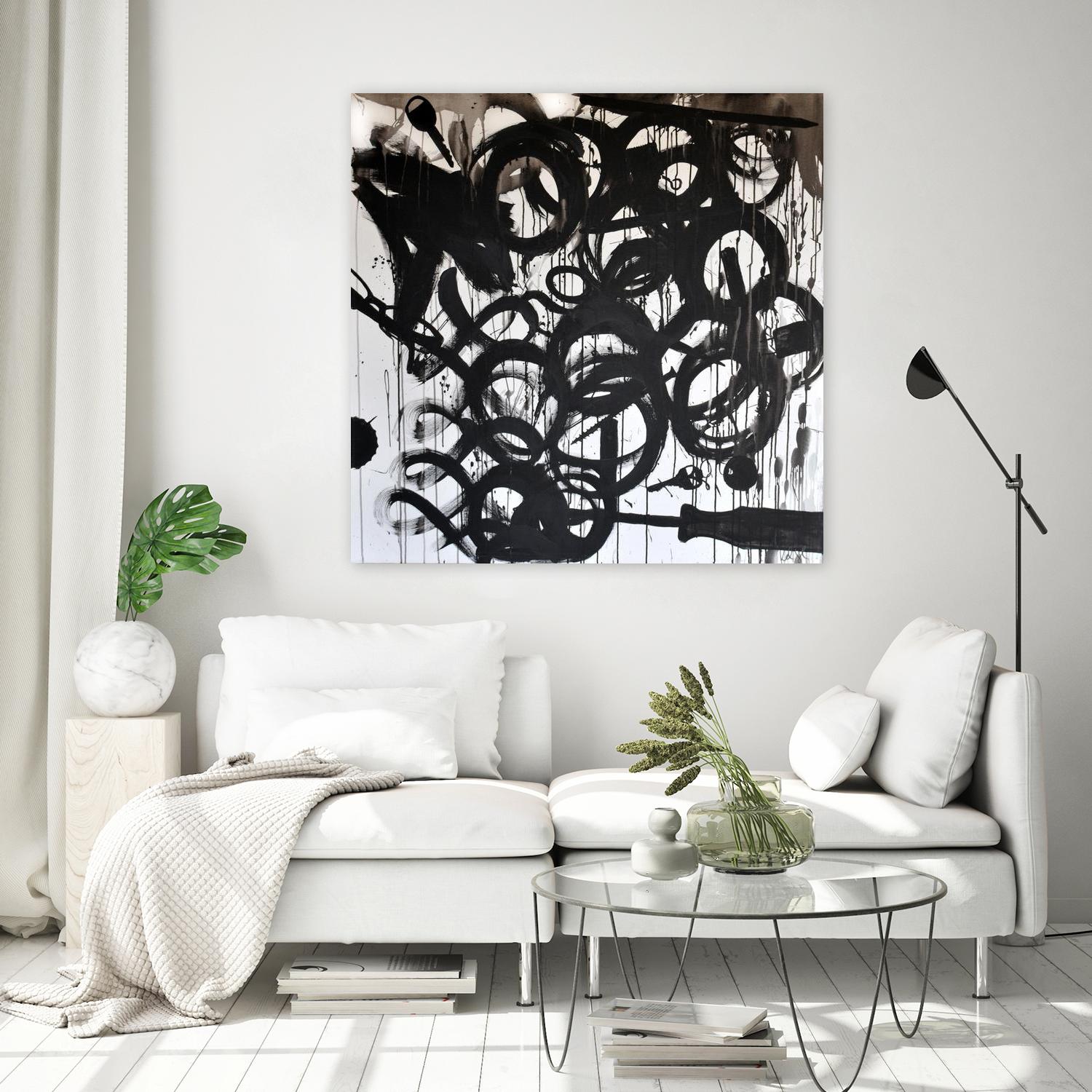 Junk Drawer by KenT Youngstrom  on GIANT ART - black and white  abstract