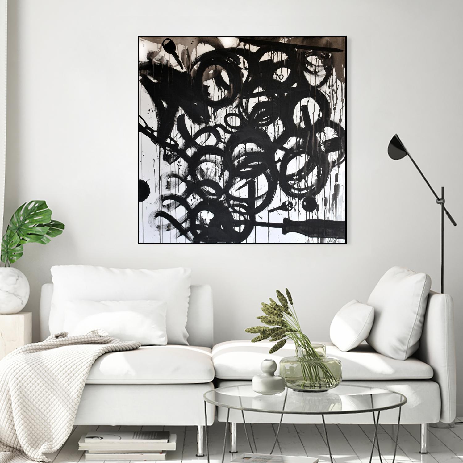 Junk Drawer by KenT Youngstrom  on GIANT ART - black and white  abstract