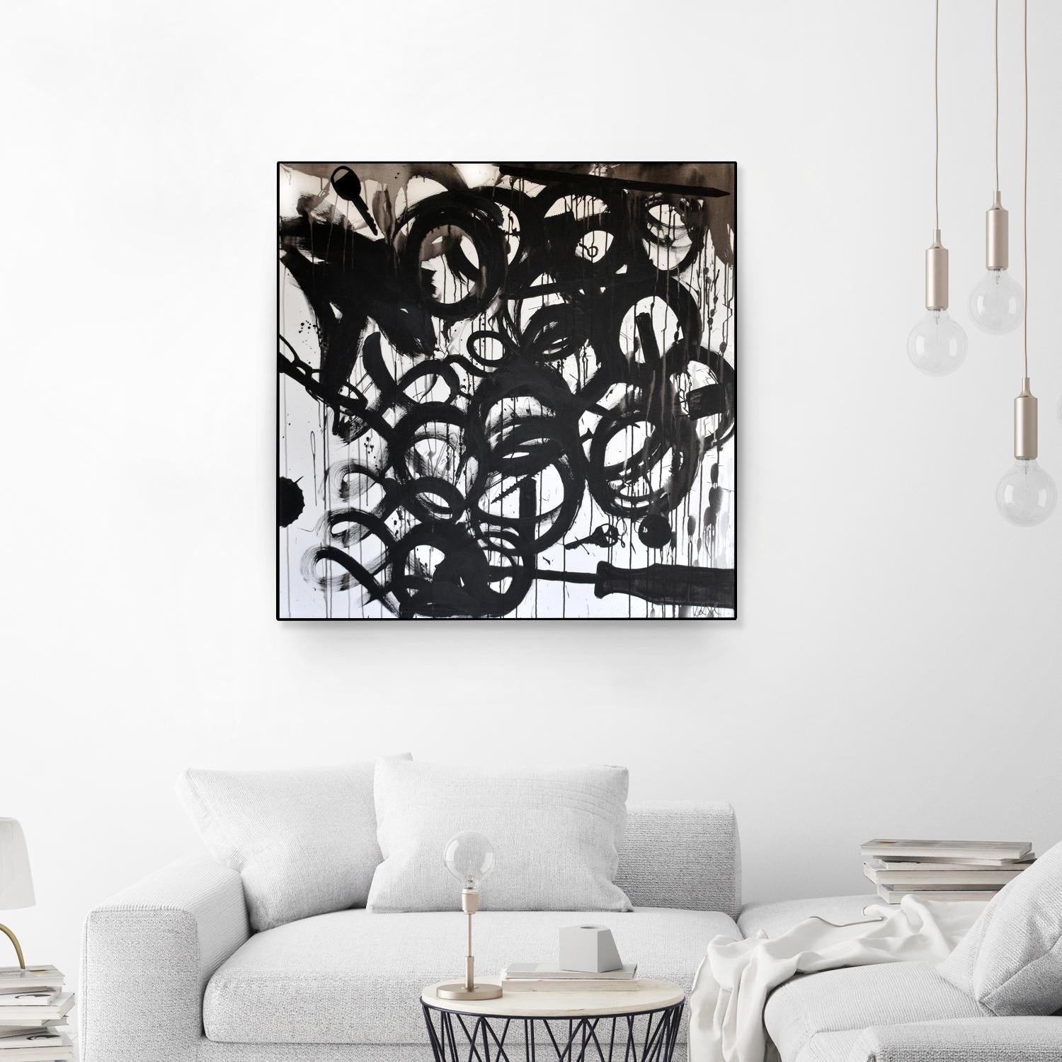 Junk Drawer by KenT Youngstrom  on GIANT ART - black and white  abstract