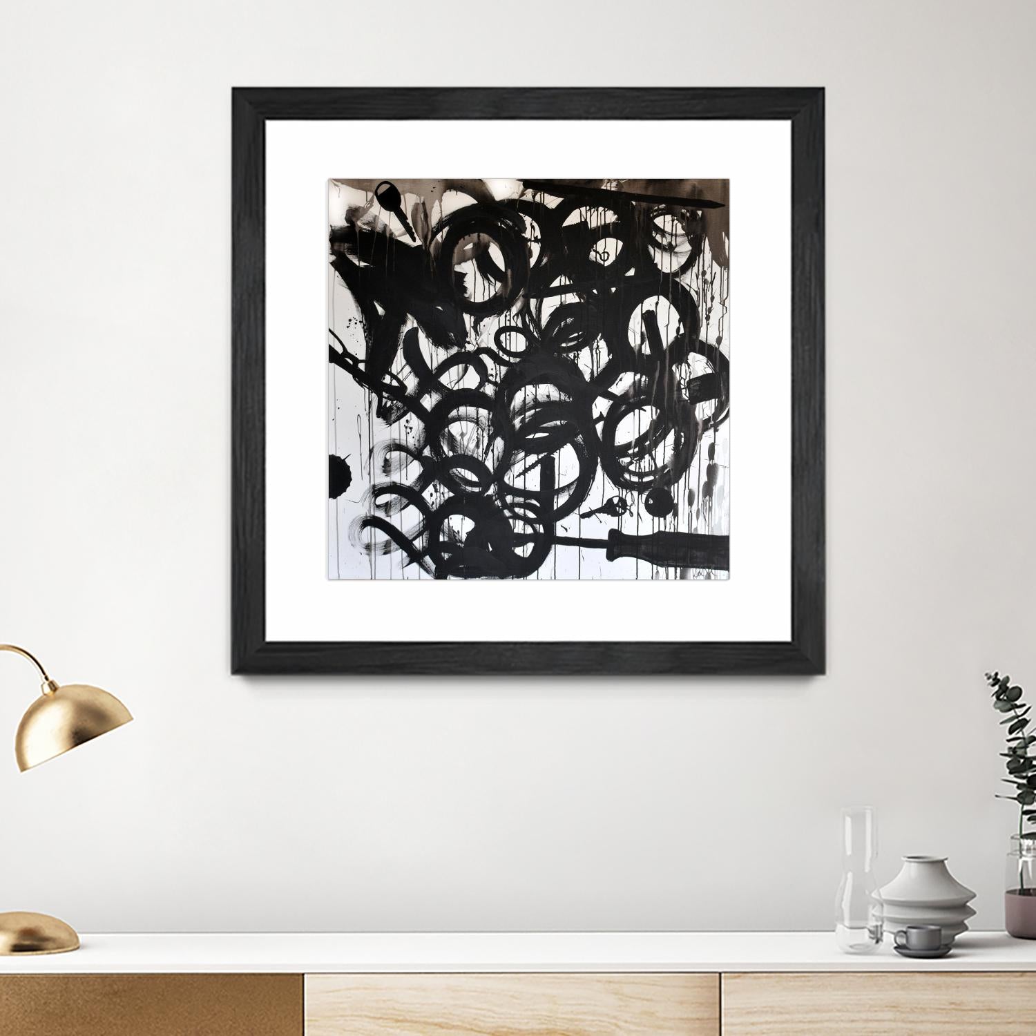 Junk Drawer by KenT Youngstrom  on GIANT ART - black and white  abstract