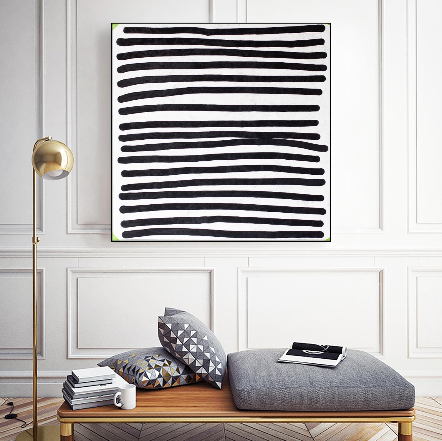 Pattern 3 of 16 by Kent Youngstrom on GIANT ART - black and white  linear