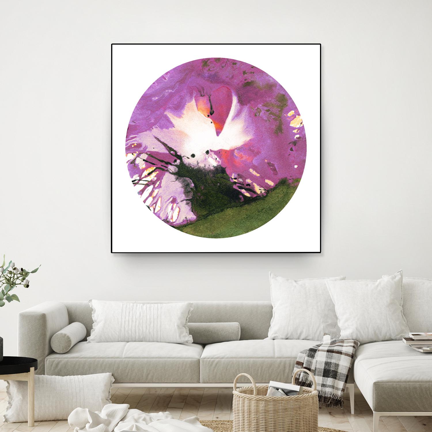 Spin Art 23 by Kyle Goderwis on GIANT ART - green abstract