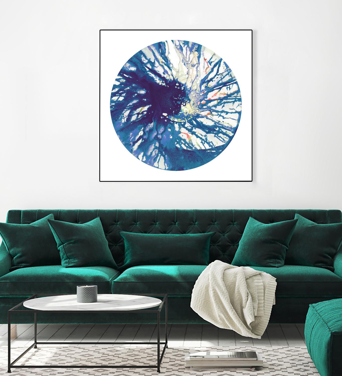 Spin Art 24 by Kyle Goderwis on GIANT ART - pink abstract