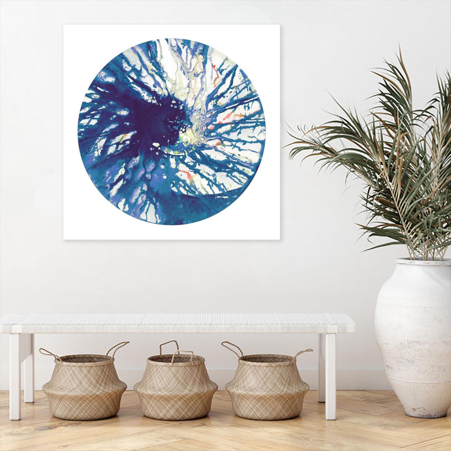 Spin Art 24 by Kyle Goderwis on GIANT ART - pink abstract