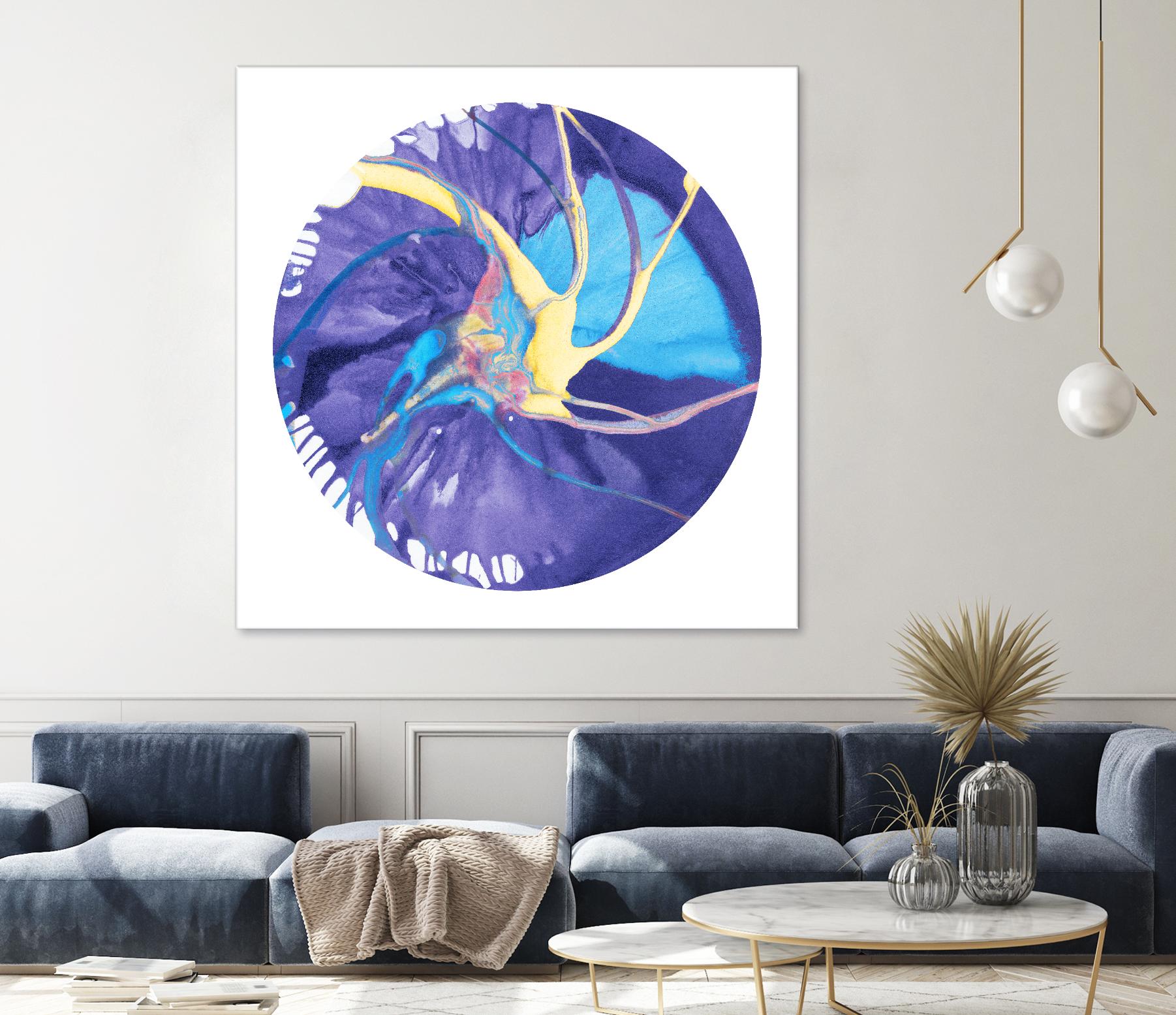 Spin Art 26 by Kyle Goderwis on GIANT ART - green abstract
