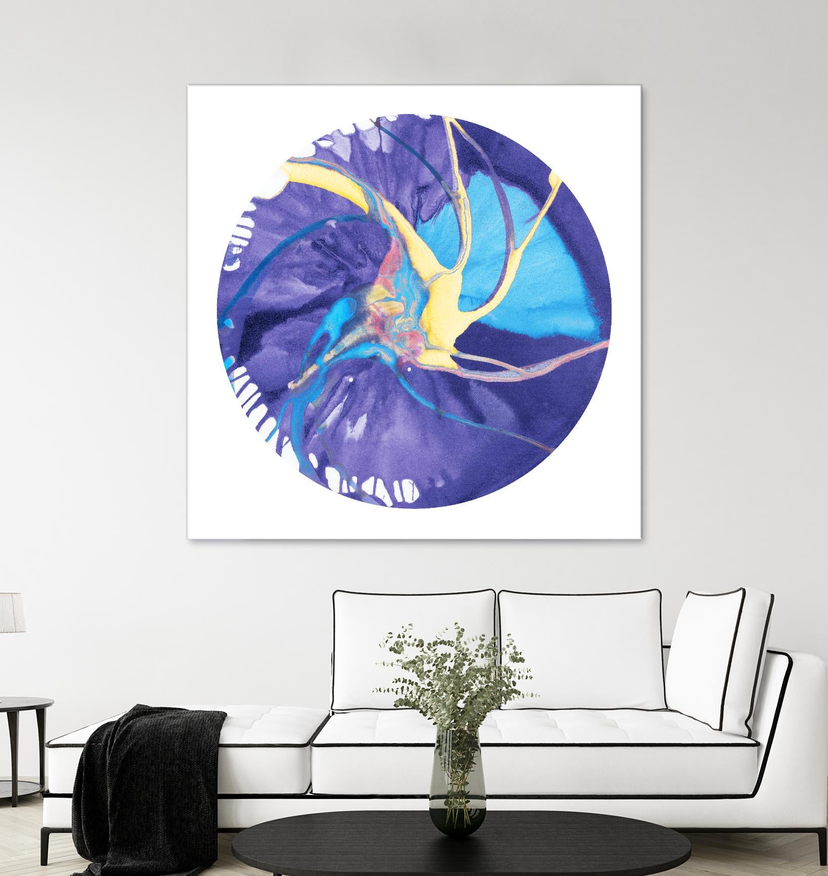 Spin Art 26 by Kyle Goderwis on GIANT ART - green abstract