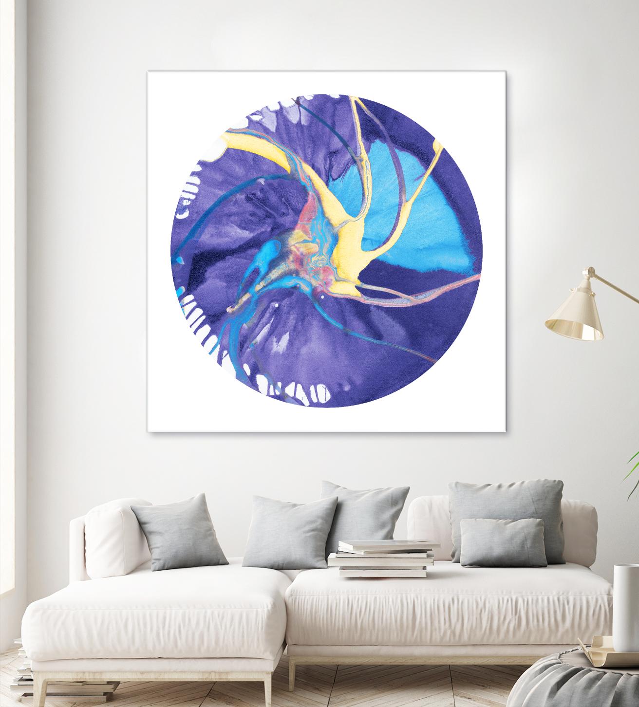 Spin Art 26 by Kyle Goderwis on GIANT ART - green abstract