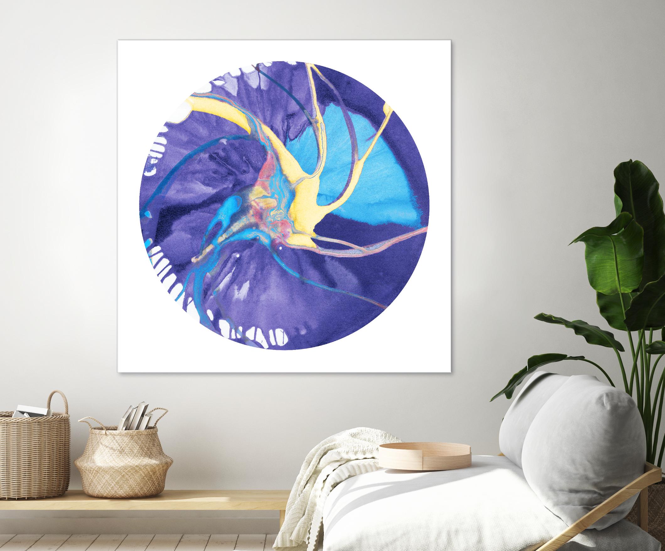 Spin Art 26 by Kyle Goderwis on GIANT ART - green abstract