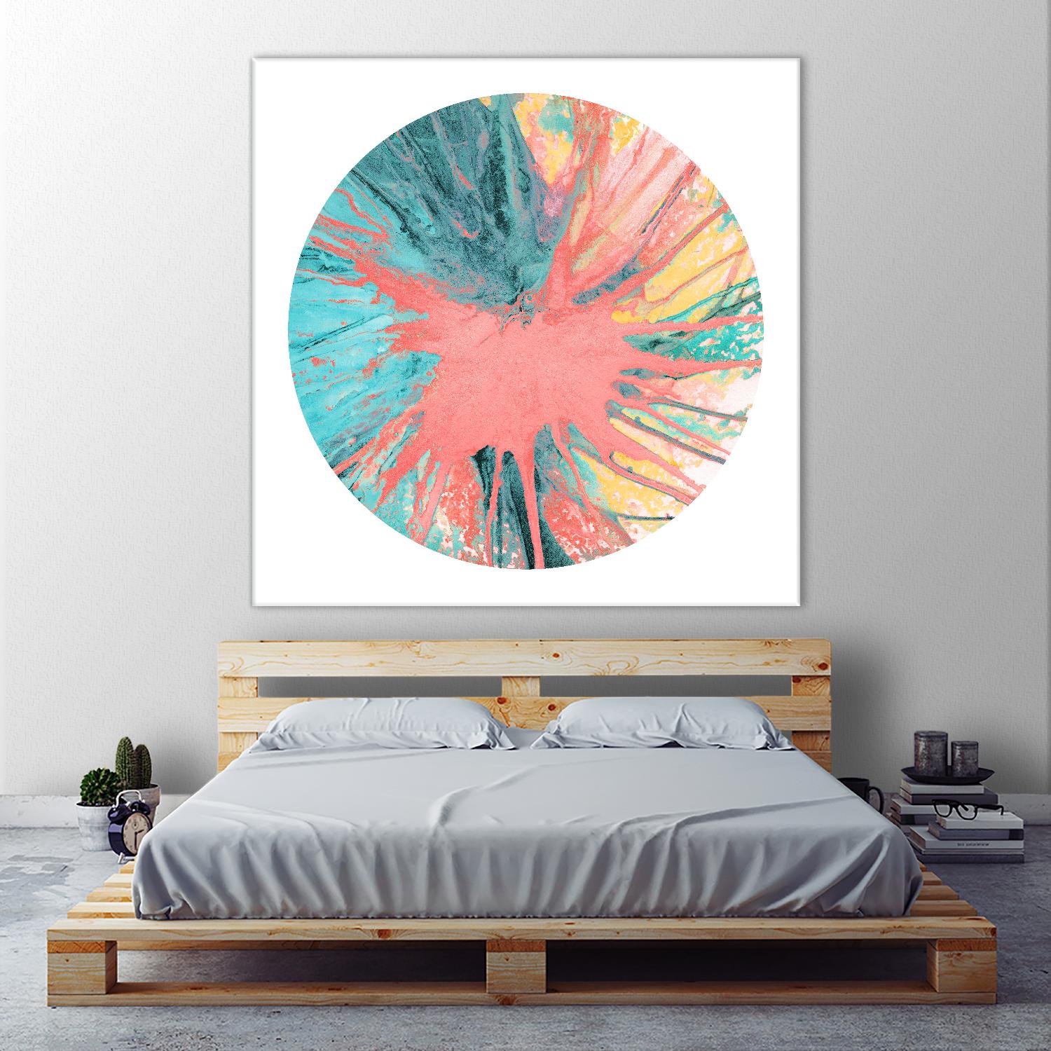 Spin Art 28 by Kyle Goderwis on GIANT ART - pink abstract