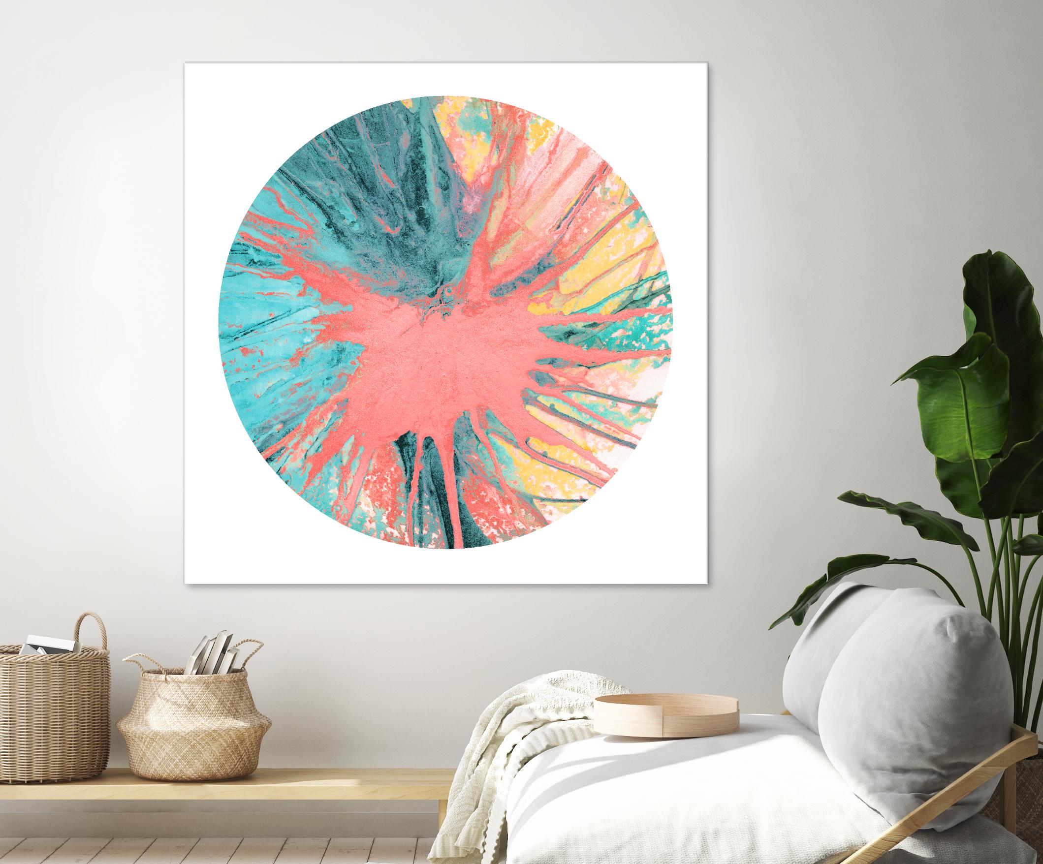Spin Art 28 by Kyle Goderwis on GIANT ART - pink abstract