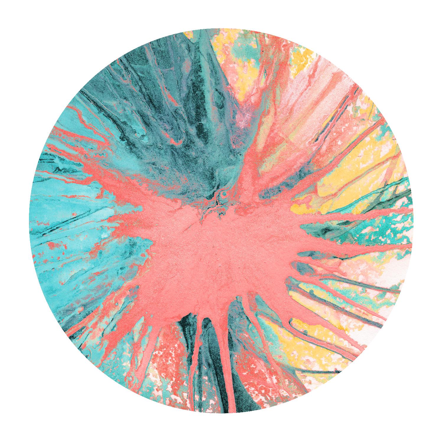 Spin Art 28 by Kyle Goderwis on GIANT ART - pink abstract