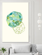 Embroidered Prism Collage 3 by Natasha Marie on GIANT ART - blue contemporary