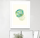 Embroidered Prism Collage 3 by Natasha Marie on GIANT ART - blue contemporary