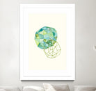 Embroidered Prism Collage 3 by Natasha Marie on GIANT ART - blue contemporary