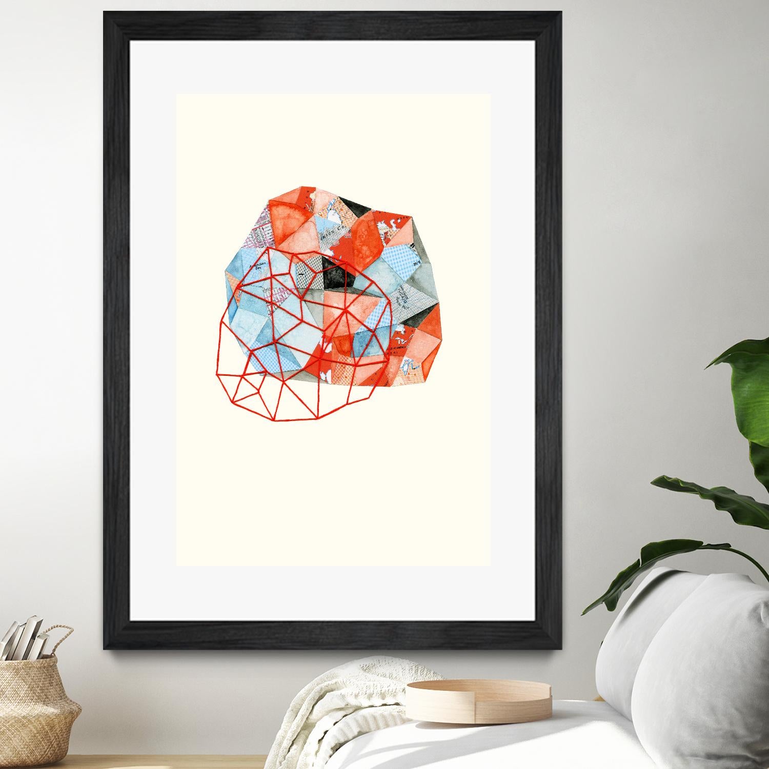 Embroidered Prism Collage 6 by Natasha Marie on GIANT ART - grey contemporary