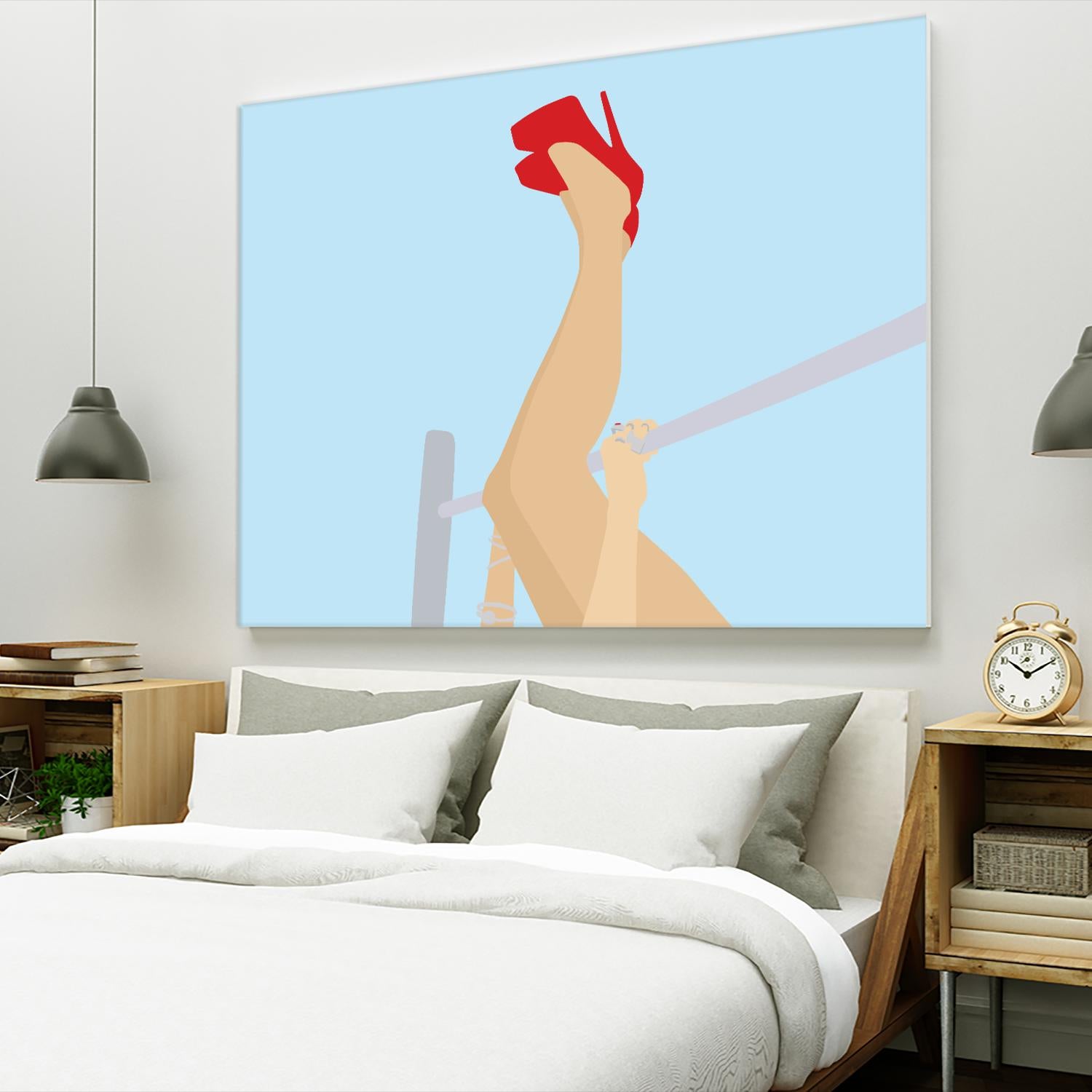 Head Over Heels by Eric Scheib on GIANT ART - grey contemporary