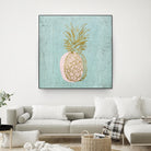 Golden Pineapple by Stefano Altamura on GIANT ART - gold still life