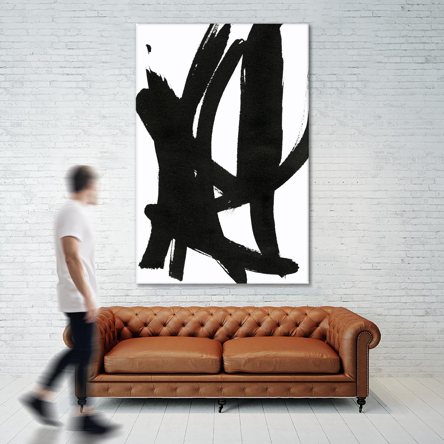 Composition in Black and White 7 by THE Studio on GIANT ART - white abstract