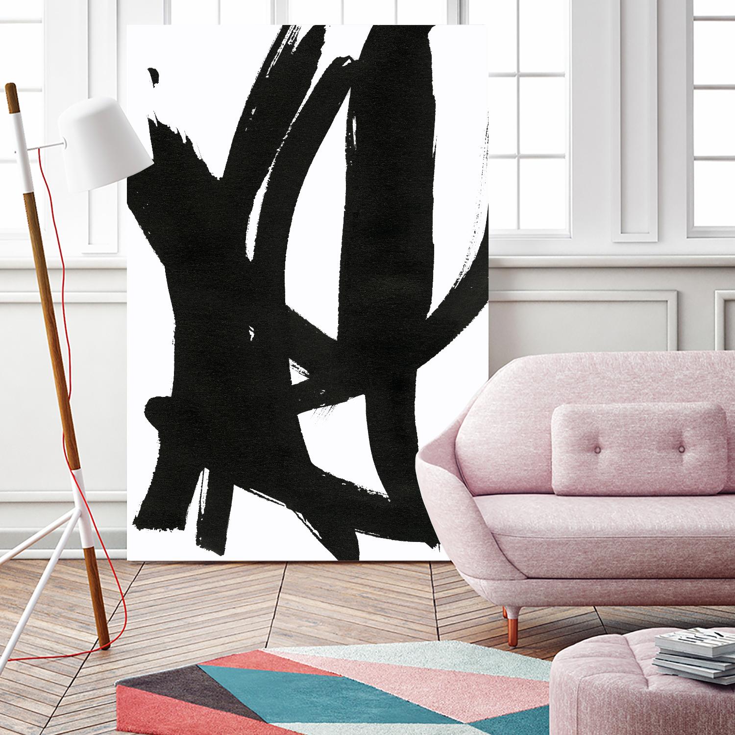 Composition in Black and White 7 by THE Studio on GIANT ART - white abstract