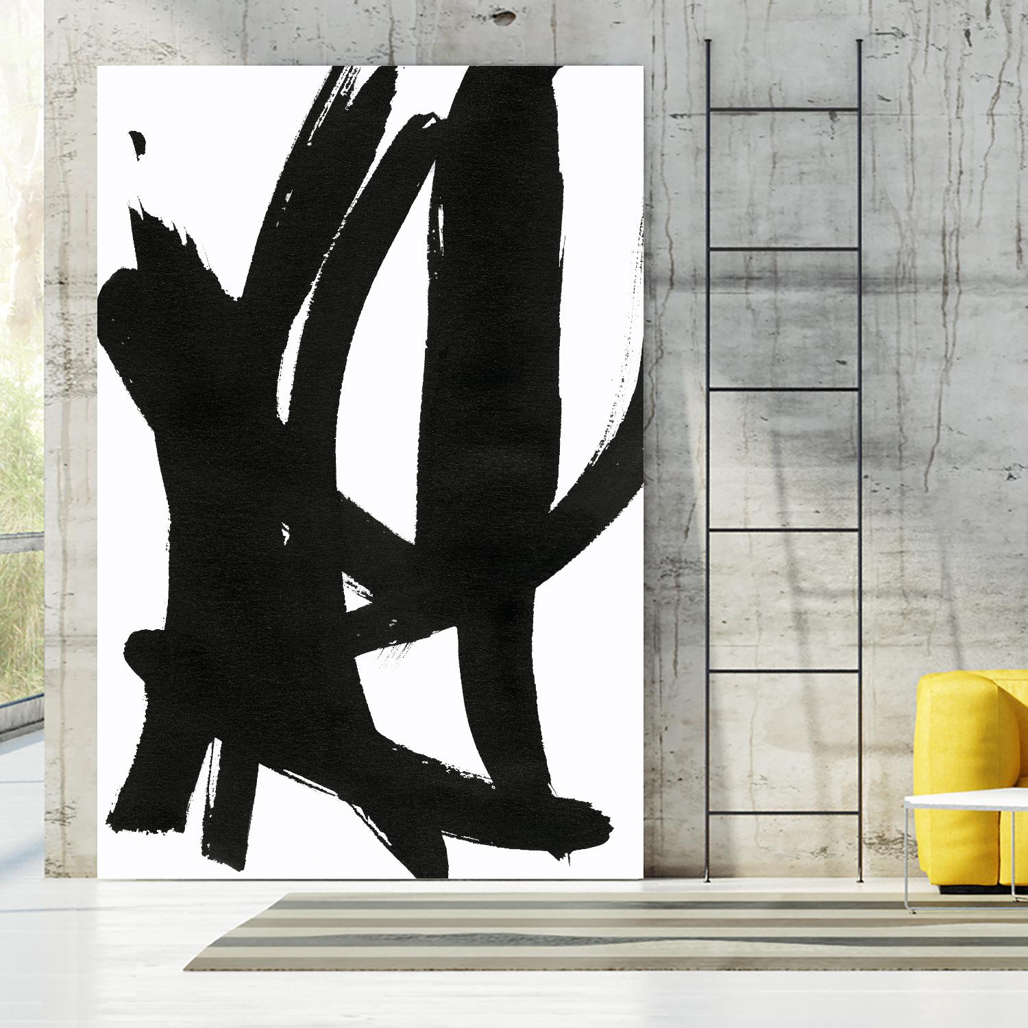 Composition in Black and White 7 by THE Studio on GIANT ART - white abstract