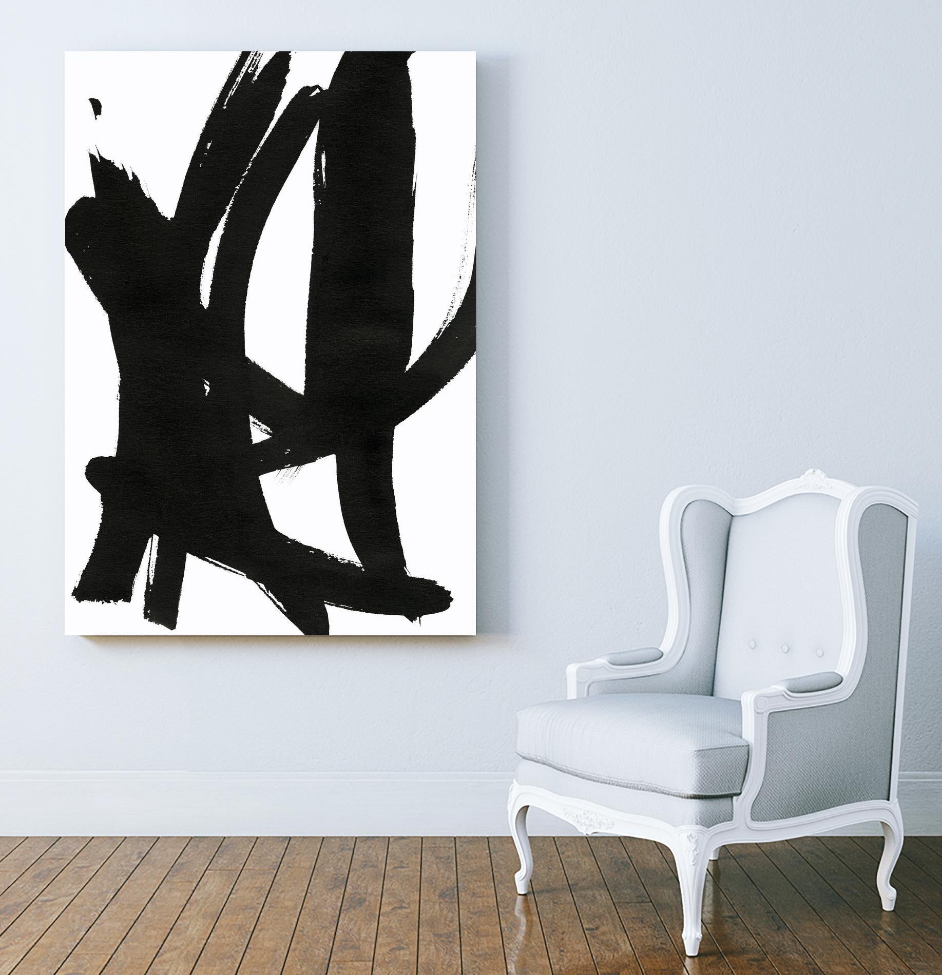 Composition in Black and White 7 by THE Studio on GIANT ART - white abstract