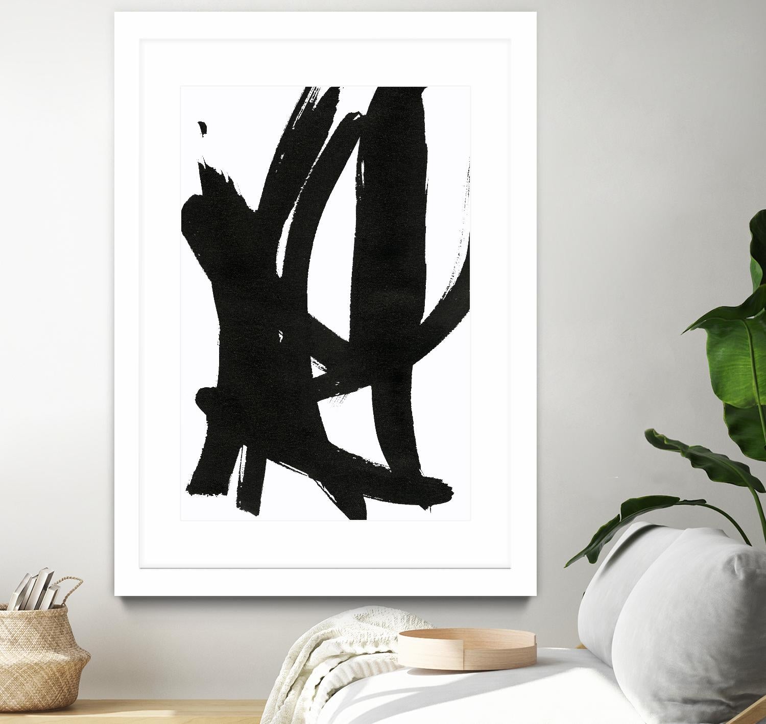 Composition in Black and White 7 by THE Studio on GIANT ART - white abstract