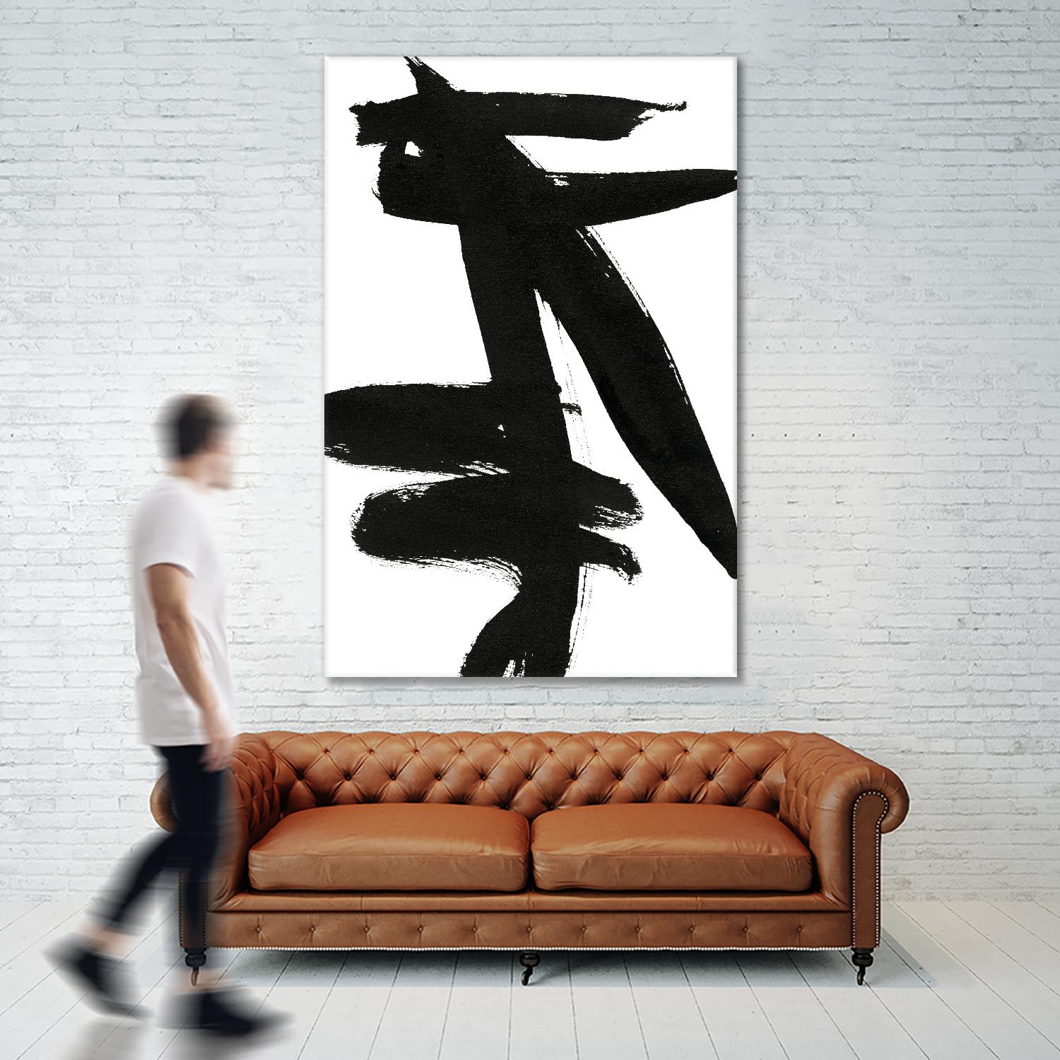 Composition in Black and White 9 by THE Studio on GIANT ART - white abstract