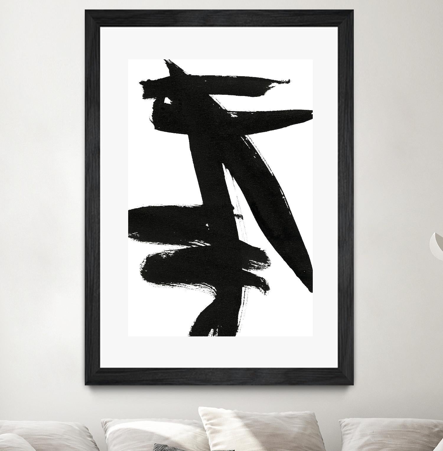 Composition in Black and White 9 by THE Studio on GIANT ART - white abstract