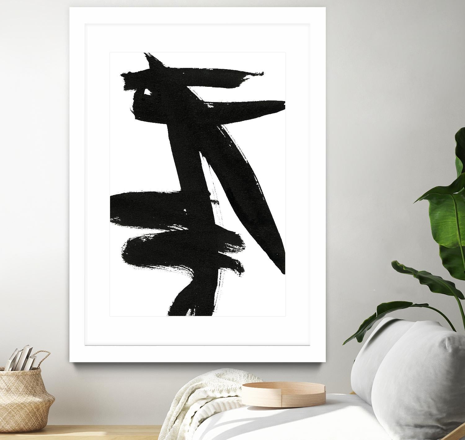 Composition in Black and White 9 by THE Studio on GIANT ART - white abstract