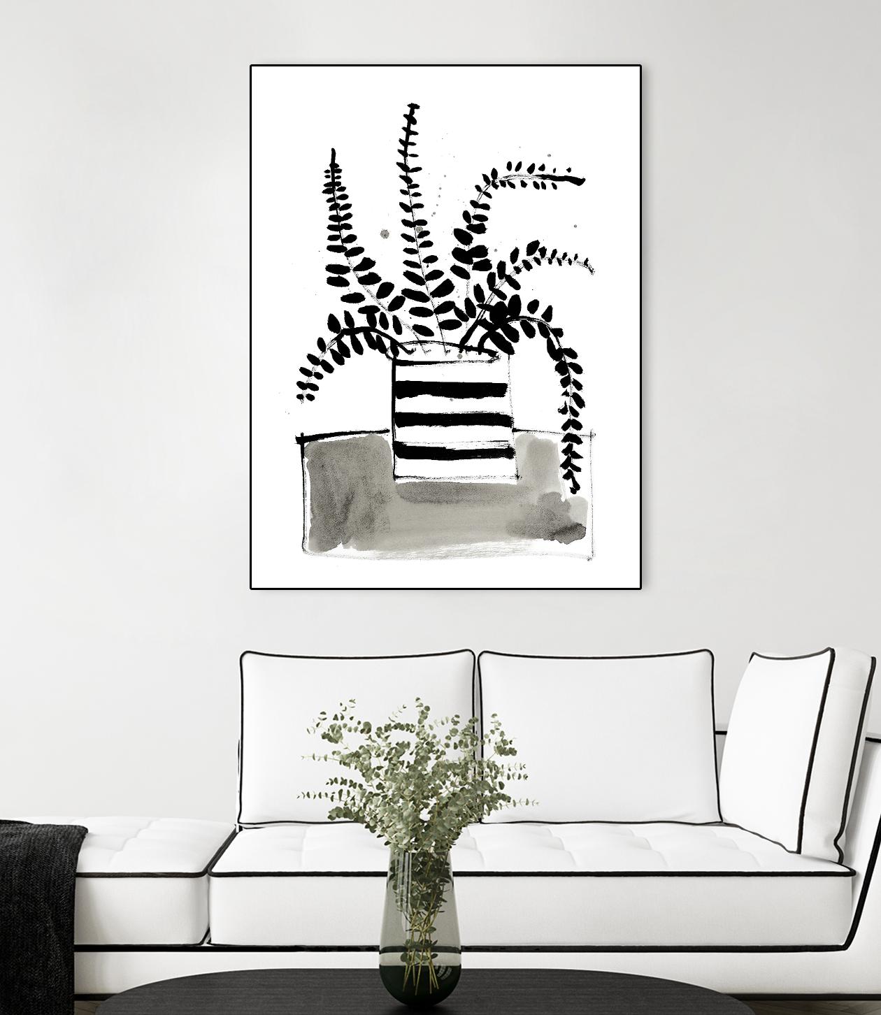 Fresh Flowers 2 by PC Ngo on GIANT ART - black still life