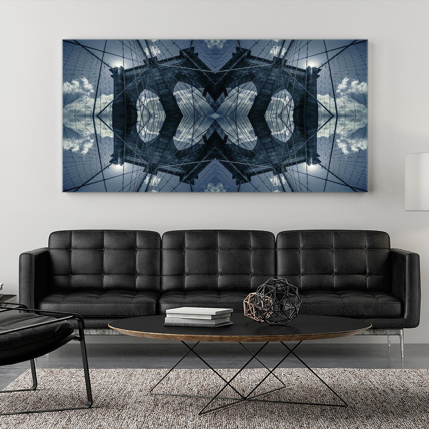 Folded Architecture 1 by DavidJordan Williams on GIANT ART - blue abstract