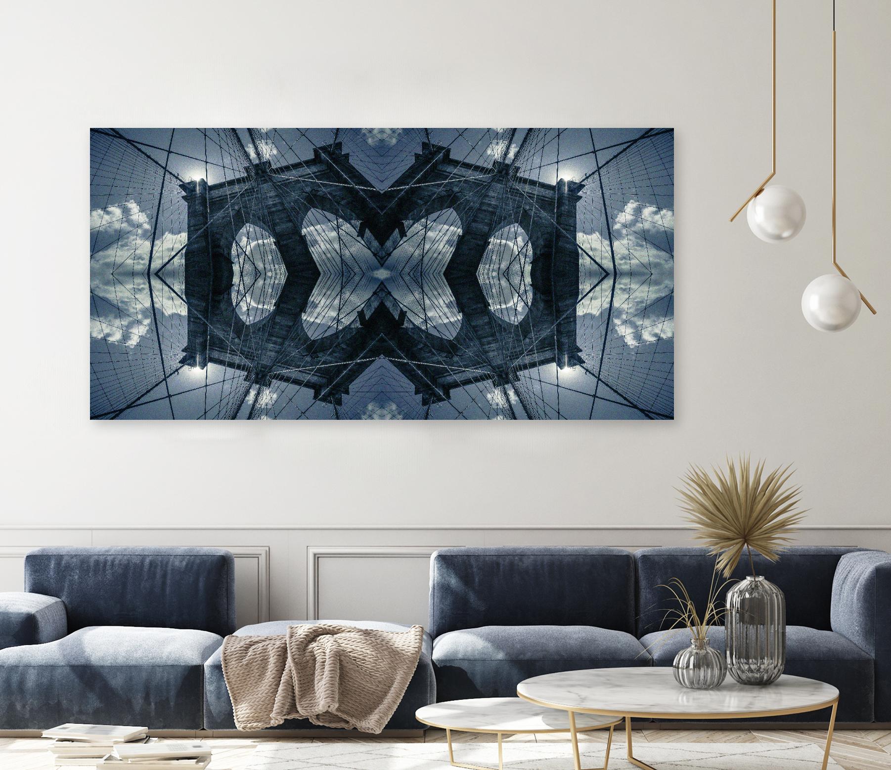 Folded Architecture 1 by DavidJordan Williams on GIANT ART - blue abstract