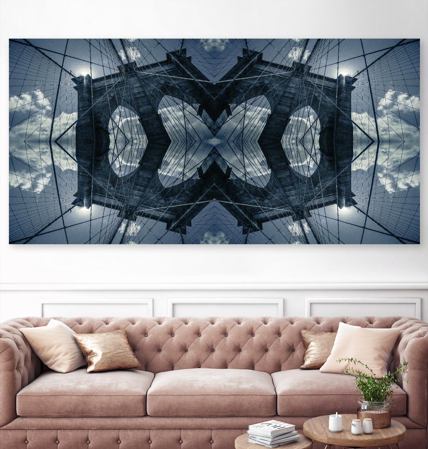 Folded Architecture 1 by DavidJordan Williams on GIANT ART - blue abstract