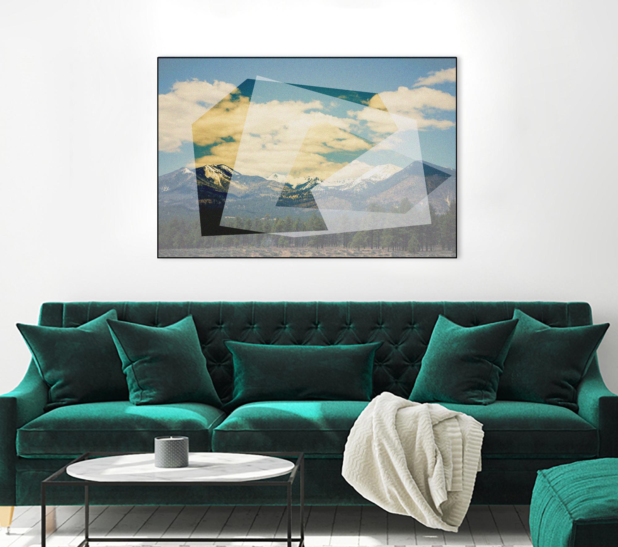 The Geometric Hills 1 by DavidJordan Williams on GIANT ART - green abstract