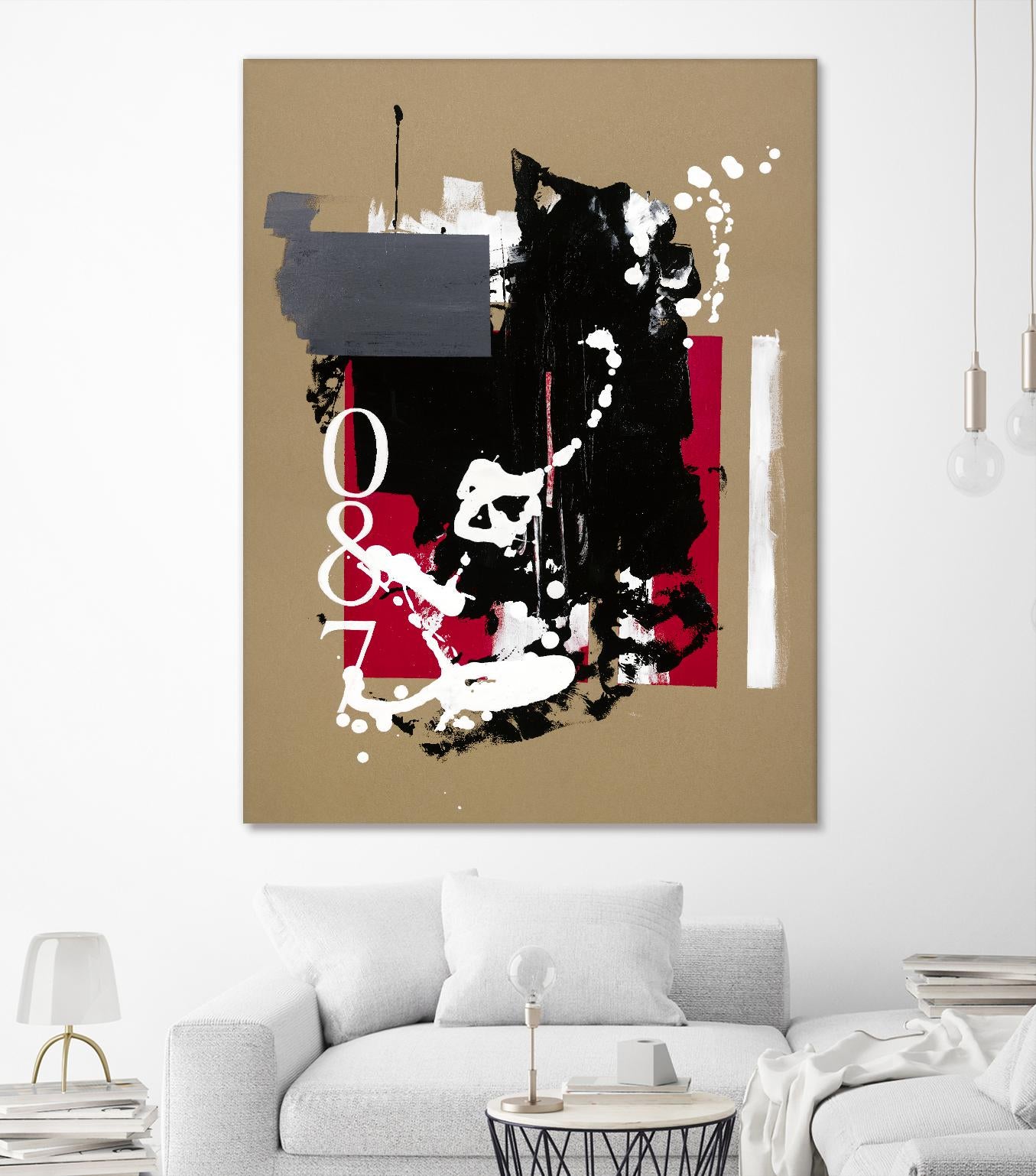 Zero Series No. 087 by Emma Jones on GIANT ART - red abstract