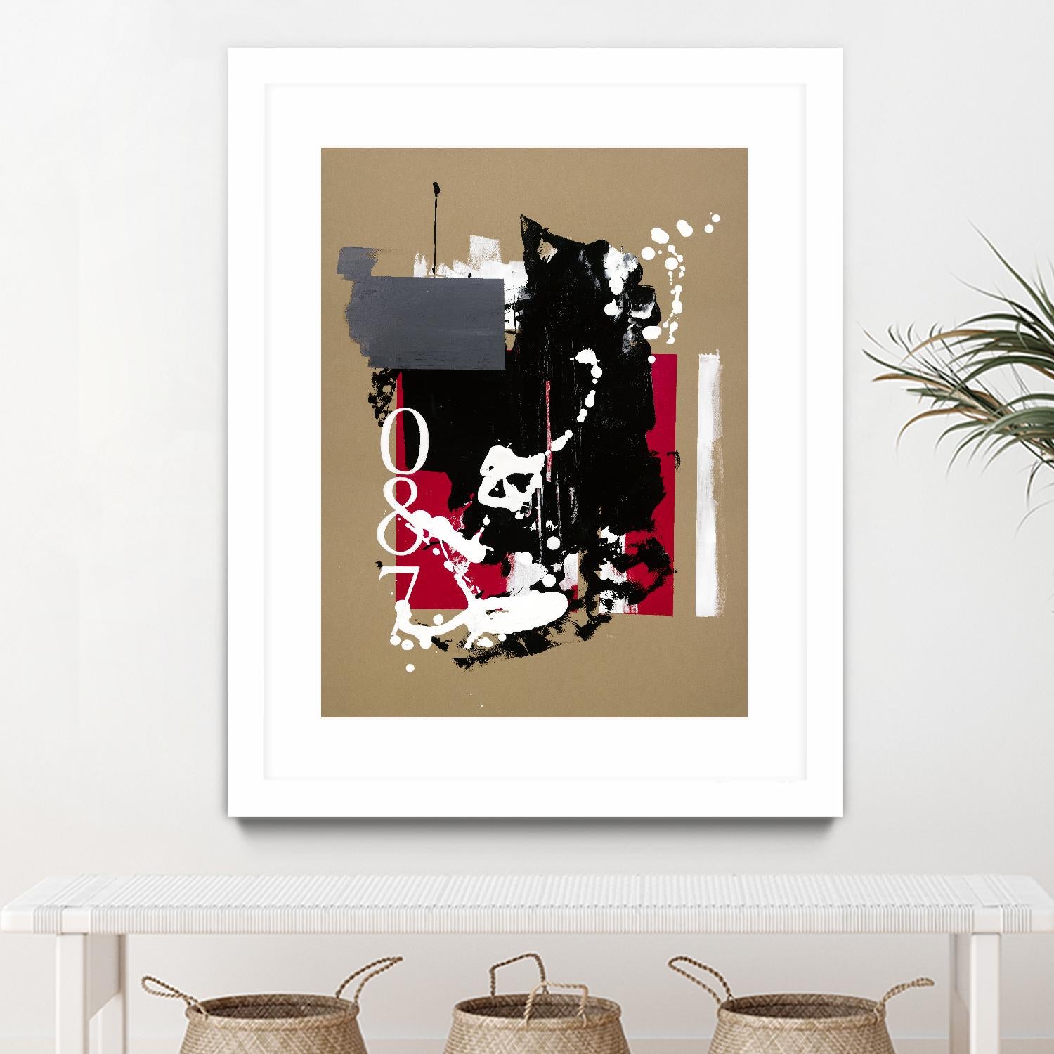 Zero Series No. 087 by Emma Jones on GIANT ART - red abstract